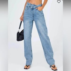 Princess Polly light wash jeans